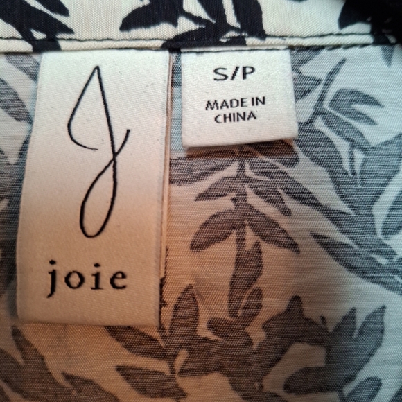 Joie button down cropped shirt size Sm - Picture 5 of 8